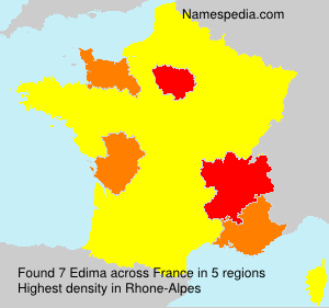 Surname Edima in France