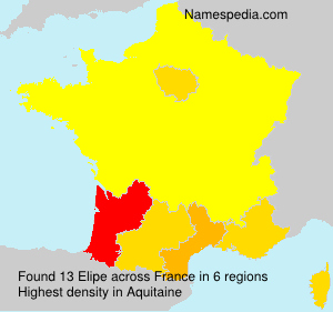 Surname Elipe in France