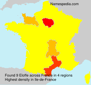 Surname Eloffe in France