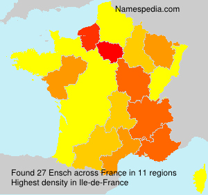 Surname Ensch in France