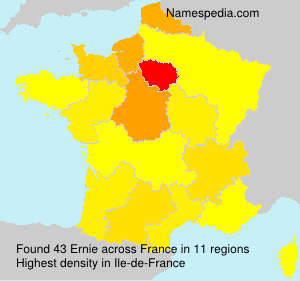 Surname Ernie in France