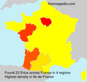 Surname Ertus in France