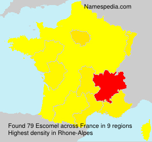 Surname Escomel in France