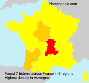 Surname Esterre in France Surname Esterre in France