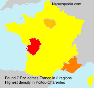 Surname Eza in France