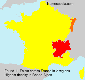 Surname Faisst in France