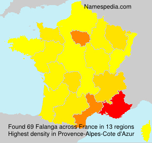 Surname Falanga in France