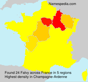 Surname Falvy in France