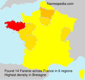Surname Fanene in France