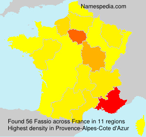 Surname Fassio in France