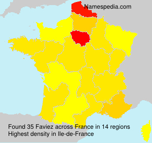 Surname Faviez in France