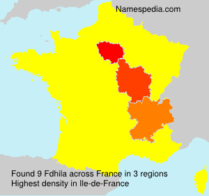 Surname Fdhila in France