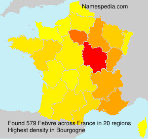 Surname Febvre in France