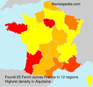 Surname Fermi in France