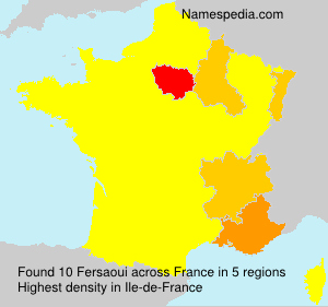 Surname Fersaoui in France