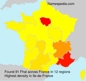 Surname Fhal in France