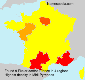 Surname Fkaier in France