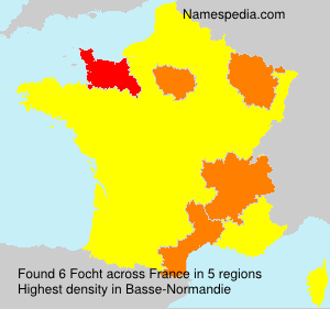 Surname Focht in France