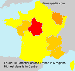 Surname Forastier in France