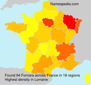 Surname Fornara in France
