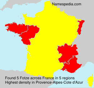Surname Fotze in France