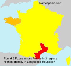 Surname Fozza in France