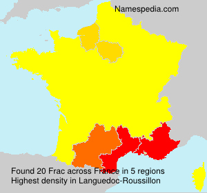 Surname Frac in France