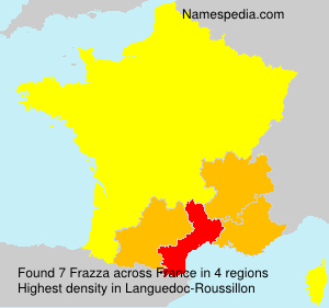 Surname Frazza in France