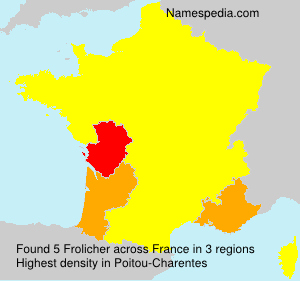 Surname Frolicher in France