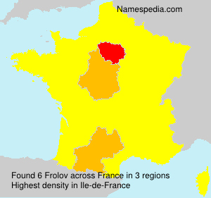 Surname Frolov in France