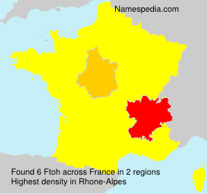 Surname Ftoh in France