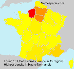 Surname Gaffe in France