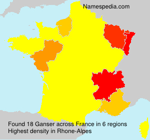 Surname Ganser in France