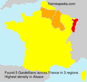 Surname Gardelliano in France