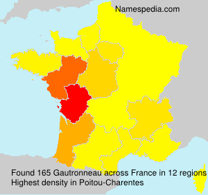 Surname Gautronneau in France