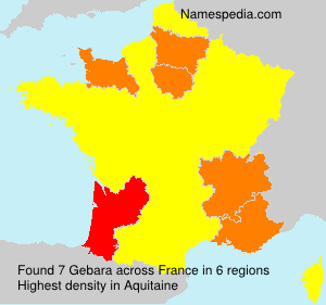 Surname Gebara in France