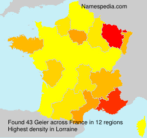 Surname Geier in France