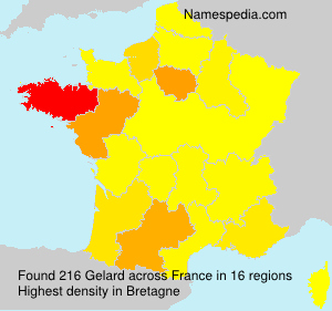 Surname Gelard in France