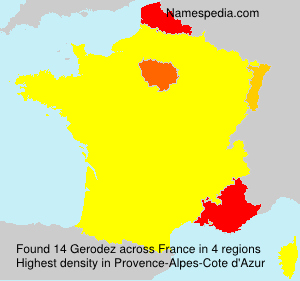 Surname Gerodez in France Surname Gerodez in France