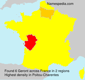 Surname Geront in France Surname Geront in France