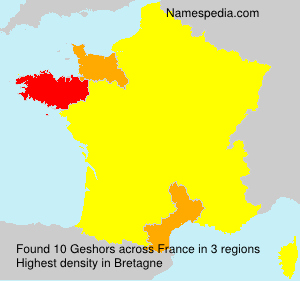 Surname Geshors in France
