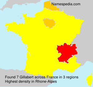 Surname Gillabert in France