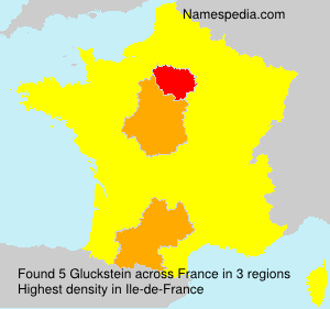 Surname Gluckstein in France