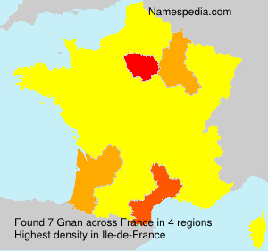 Surname Gnan in France