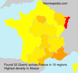Surname Goertz in France