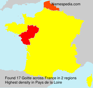 Surname Goitte in France Surname Goitte in France