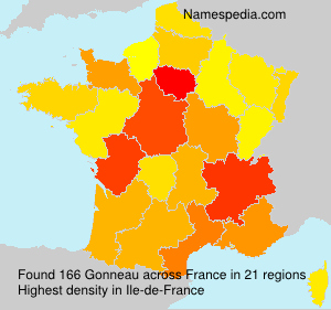 Surname Gonneau in France