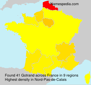 Surname Gotrand in France