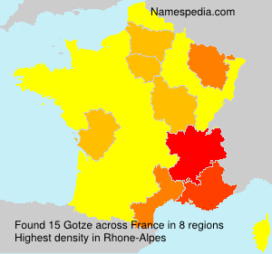 Surname Gotze in France