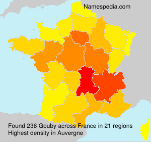 Surname Gouby in France